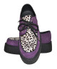 Double Sole Purple Suede Creepers with Leopard Cowhide – Nevermind