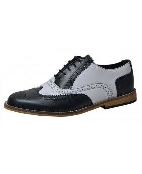 Scarpe brogue bianche e nere – Nevermind – Stile rock retrò