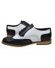 Schwarz-weiße Brogues – Nevermind – Retro-Rock-Stil