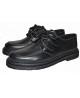 Schwarze Creeper-Lederschuhe – Runde Ösen – Nevermind