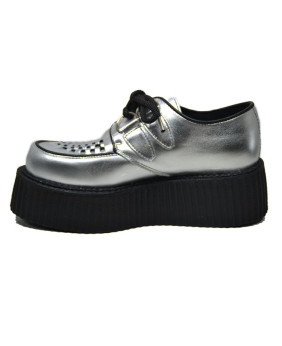 Nevermind Creepers Silver – Double Sole – Futuristic Style