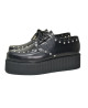 Nevermind Black Leather Studded Creepers – bold alternative style with double sole
