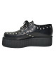 Nevermind Black Leather Studded Creepers – bold alternative style with double sole