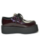 Double Sole Burgundy Patent Leather and Black/White Zebra Cowhide Creepers – Nevermind