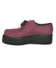 Creepers lilla in camoscio con doppia suola e intreccio – Nevermind
