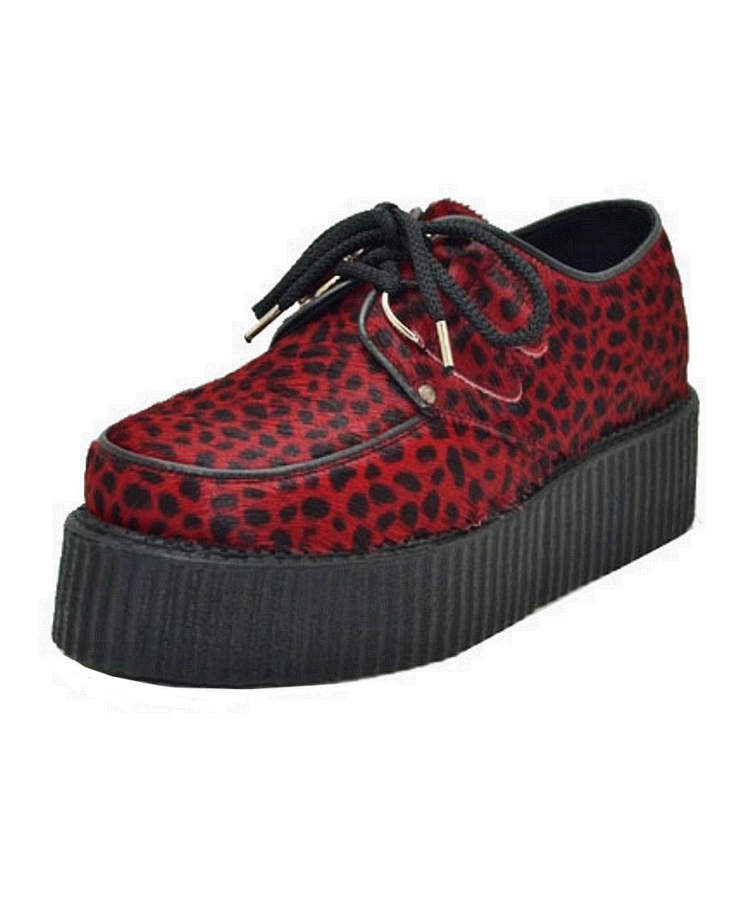 Nevermind red leopard cowhide Creepers.