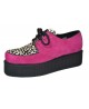 Double Sole Pink Suede Creepers with Leopard Cowhide – Nevermind