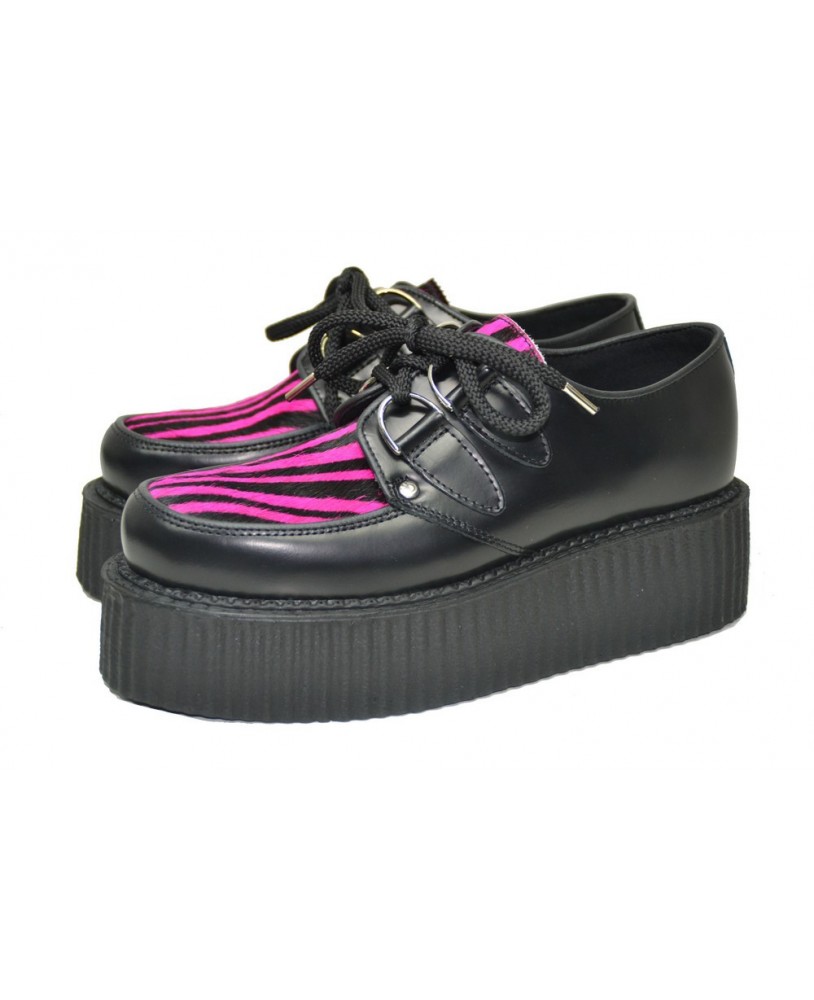 Nevermind Creepers black & pink zebra.