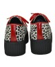 Double Sole Red Leather and White/Black Leopard Cowhide Creepers – Nevermind