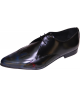 Nevermind – Oxford in black leather with hand-painted flame details.