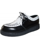 Nevermind single sole creepers black and white – ska heritage, punk attitude, underground icon.