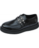 o : Creepers Nevermind semelle simple cuir noir – version double bride alternative.