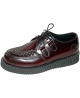 Creepers Nevermind in pelle bordeaux lucida – eleganza e eredità alternativa.