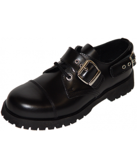 Nevermind Rebel Double Buckle Black – black leather and metal details.