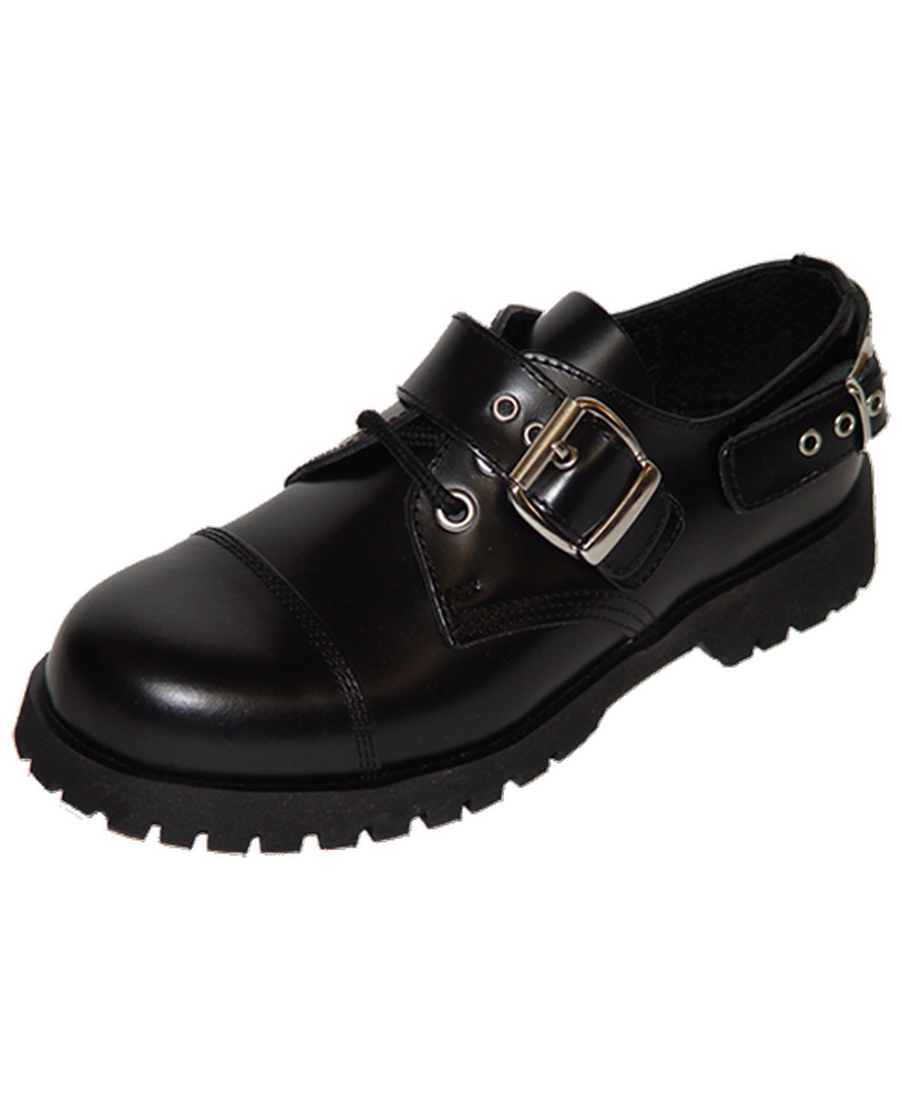 Nevermind Rebel Double Buckle Black – black leather and metal details.