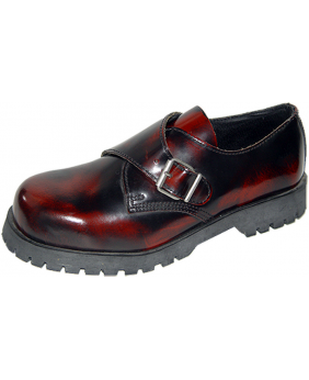 Nevermind Classic Buckle Black Burgundy – hand-patinated leather.