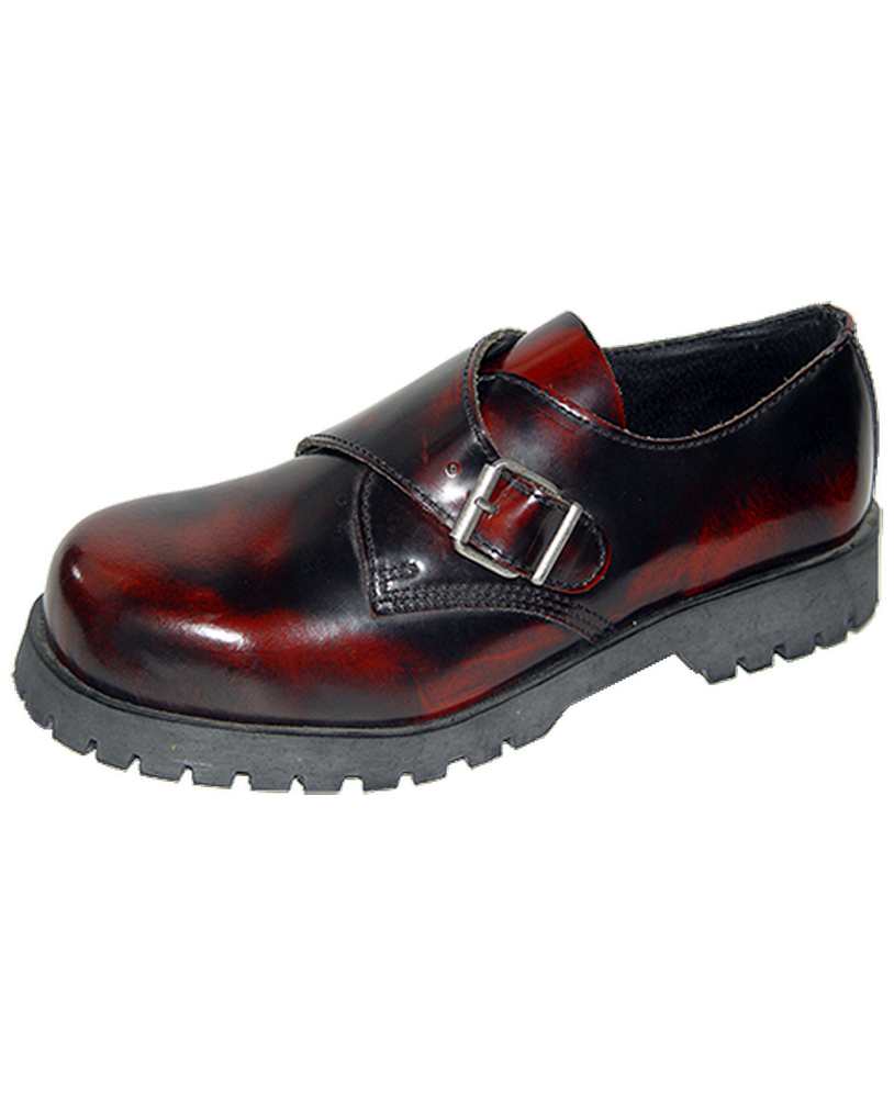 Nevermind Classic Buckle Black Burgundy – hand-patinated leather.