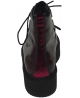 Burgundy creeper with velvet back.