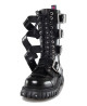 Rangers 14 œillets Nevermind – cuir noir – sangles & semelle rivetée – style cyber-goth