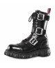 Black leather Rangers – 3 metal buckles – screw sole – Nevermind