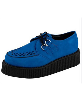 Nevermind Creepers blau aus Wildleder mit Doppelssohle
