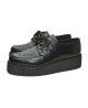 Creepers nere e grigie Nevermind in pelle e camoscio con suola doppia