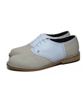Scarpa da bowling Nevermind beige & bianca.