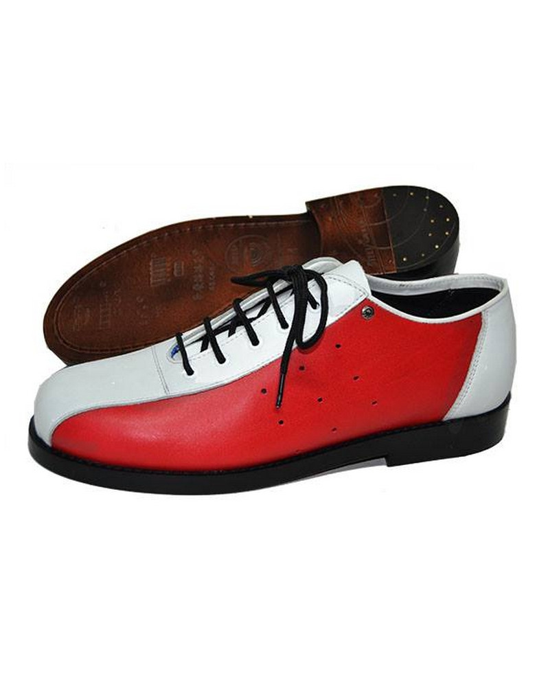 Zapato de bolos Nevermind rojo & blanco.