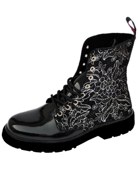 Rangers 08 floral silver leather boots – Nevermind.