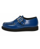 Blue leather creepers with silver buckle – Nevermind