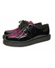 Black patent creepers with pink zebra cowhide – Nevermind
