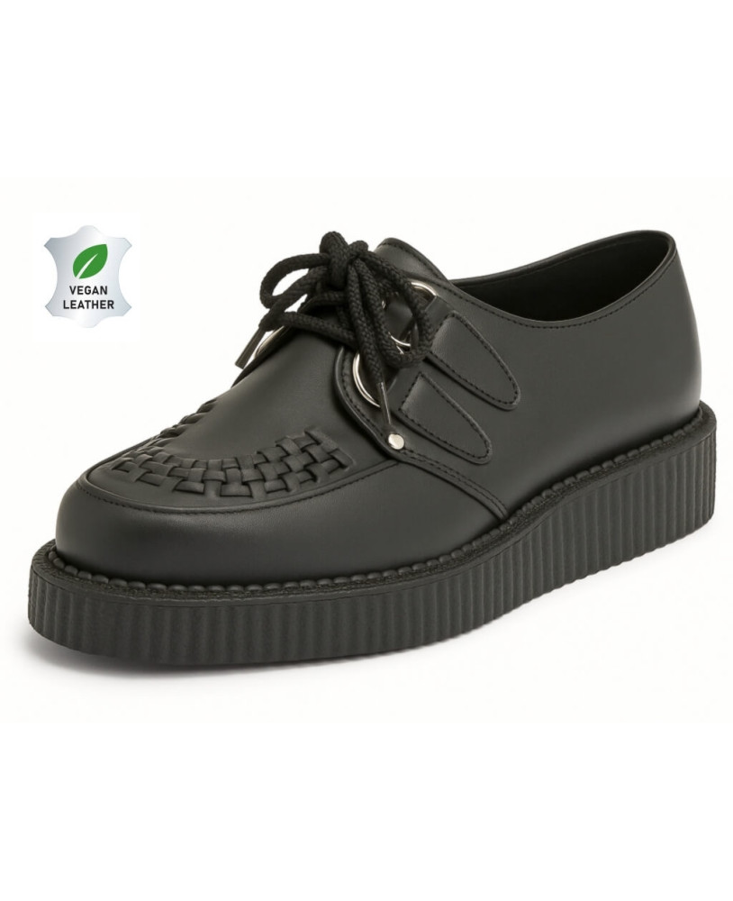 Creepers Nevermind veganas negras – suela simple.