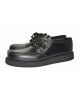 Creepers Nevermind cuir noir lisse – simple semelle gomme noire.