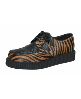 Creepers Nevermind black leather & tiger – single sole.