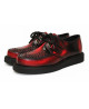 Creepers rouges en cuir effet brûlé – Nevermind