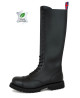 Nevermind Rangers 20 eyelets in black vegan leather, bold and ethical.