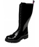 20-eyelet black patent leather rangers – Nevermind, bold classic for alternative wardrobes.