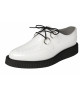 Creepers de charol blanco con punta – Nevermind, suela 3 cm.