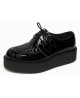Creepers Nevermind Doppelssohle 5 cm Lackleder schwarz