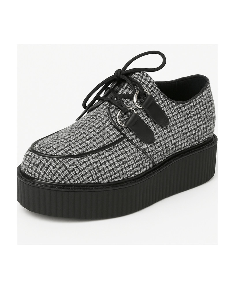 Creepers Nevermind double sole 5 cm houndstooth