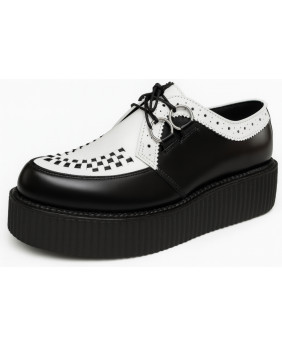 Creepers bicolores noir & blanc à double semelle – Nevermind