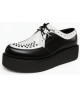Nevermind double sole Creepers – black & white leather