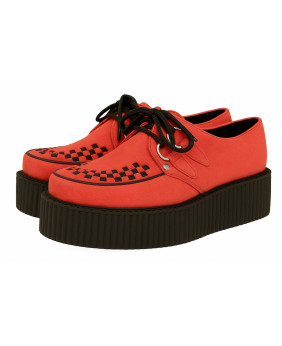 Nevermind coral nubuck creepers with double black sole – a reimagined classic with a fiery personality.