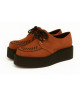 Nevermind rust nubuck creepers with double sole – warmth and character on black sole.