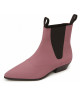 Botines Nevermind de efecto ante rosa empolvado.