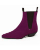 Nevermind Chelsea boots in purple suede-look.
