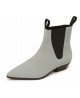 Nevermind Chelsea boots in light grey suede-look.