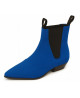 Royal blue suedette Chelsea boots Nevermind.