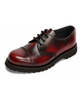 Chaussure Rangers Retro Class Bordeaux – cuir patiné artisanal.