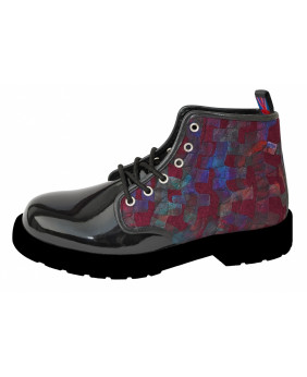 Rangers cuir verni noir et multicolore Nevermind.